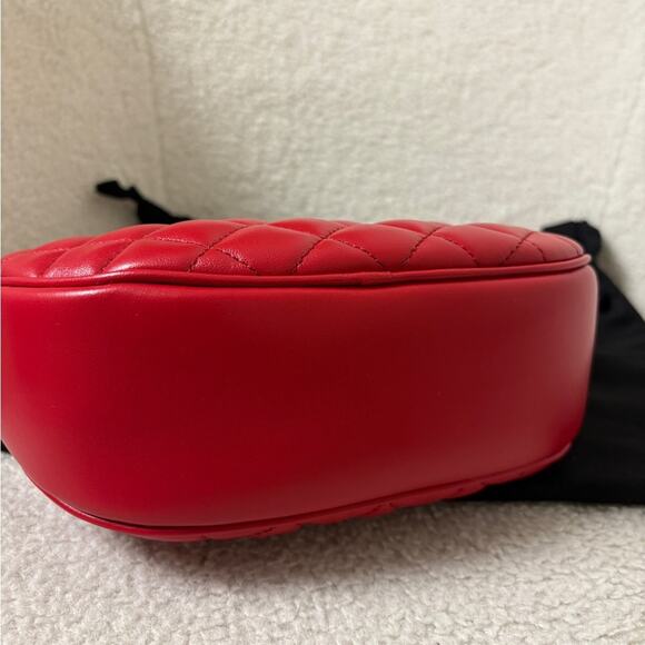 Versace Medusa Red Quilted Crossbody Bag - Picture 7 of 10